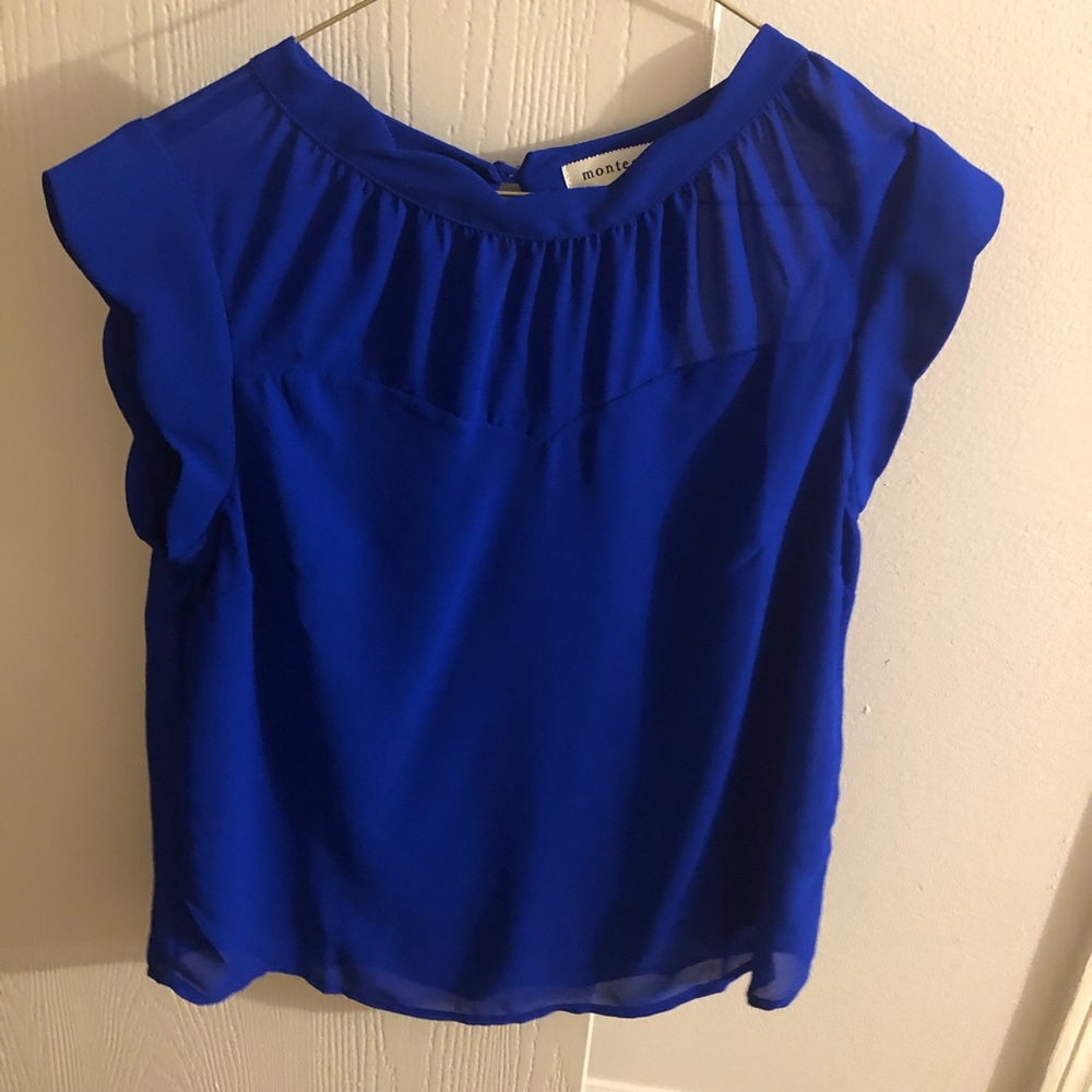 Royal Blue Blouse